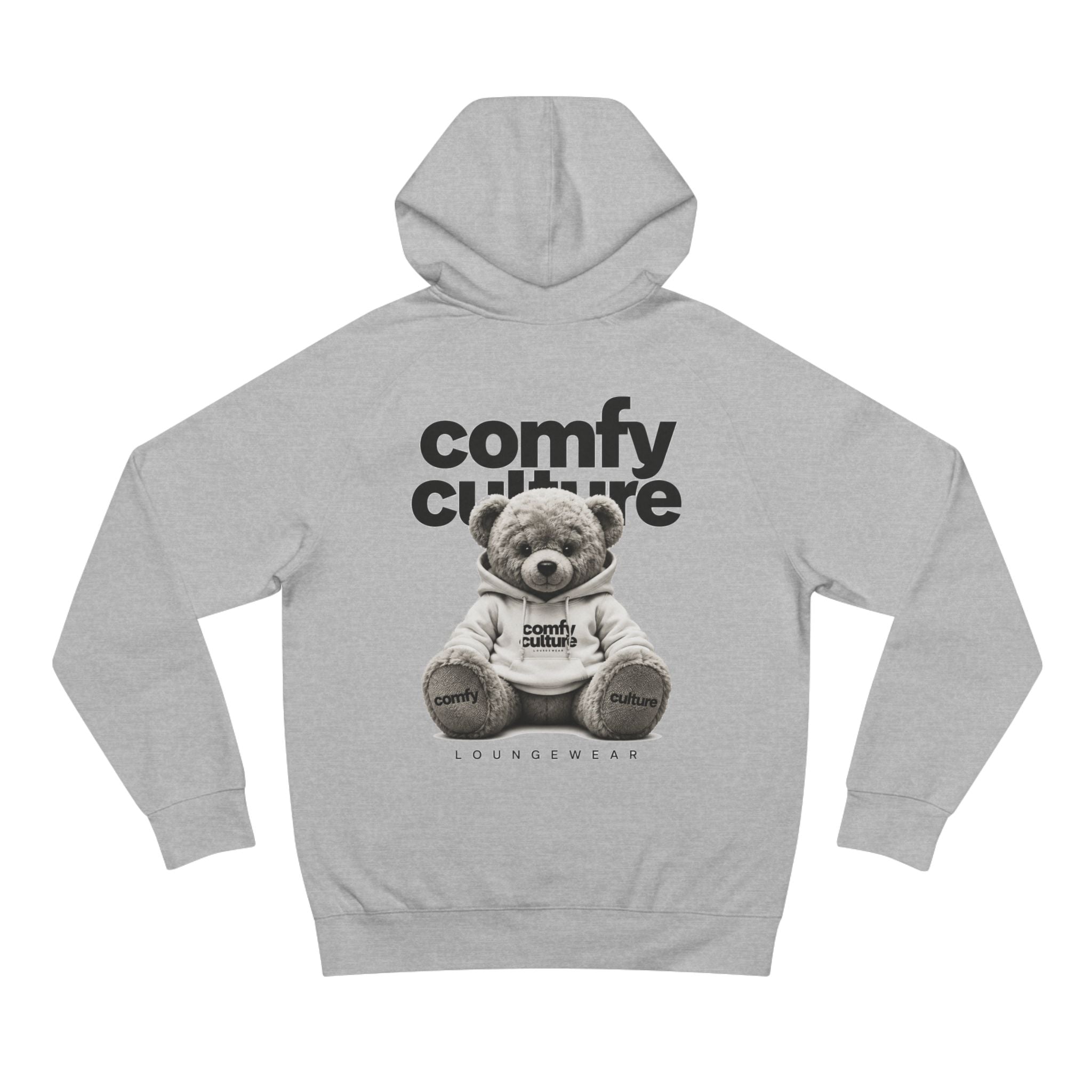 Comfy Culture Hoodie — Cozy Teddy Bear Loungewear Pullover